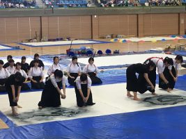 祝 優秀賞　第8回山梨県高等学校書道パフォーマンス大会（書道部）