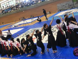 祝 優秀賞　第8回山梨県高等学校書道パフォーマンス大会（書道部）