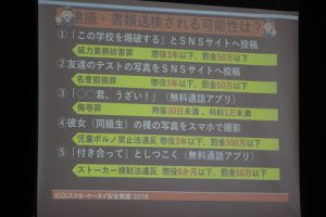 平成30年度「ケータイ・スマホ安全利用教室」が行われました