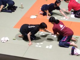 祝　全国高等学校小倉百人一首かるた選手権大会D級の部　優勝