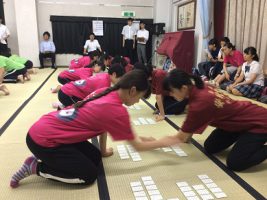 祝　全国高等学校小倉百人一首かるた選手権大会D級の部　優勝