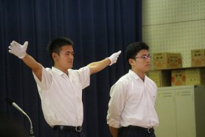 8月23日(木)夏季休業明け 納め式の様子です