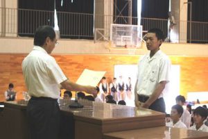 8月23日(木)夏季休業明け 納め式の様子です
