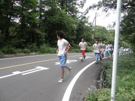 富士登山強歩大会昨年度の様子です