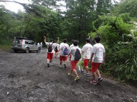 富士登山強歩大会昨年度の様子です