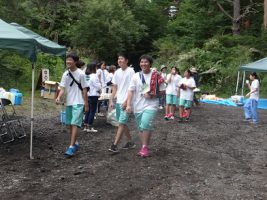 富士登山強歩大会昨年度の様子です