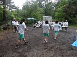 富士登山強歩大会昨年度の様子です