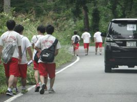 富士登山強歩大会昨年度の様子です