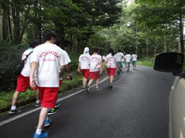 富士登山強歩大会昨年度の様子です