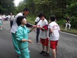 富士登山強歩大会昨年度の様子です