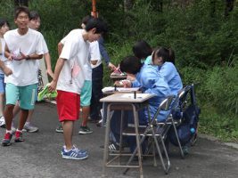 富士登山強歩大会昨年度の様子です