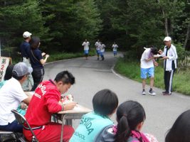富士登山強歩大会昨年度の様子です