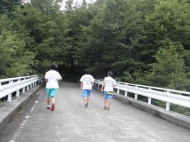 富士登山強歩大会昨年度の様子です