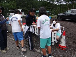 富士登山強歩大会昨年度の様子です