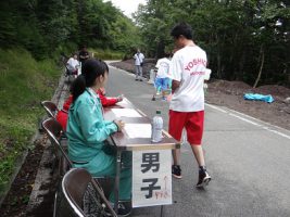 富士登山強歩大会昨年度の様子です