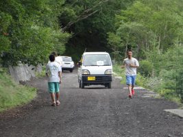 富士登山強歩大会昨年度の様子です