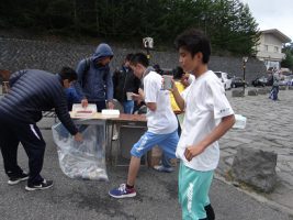 富士登山強歩大会昨年度の様子です