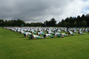 富士登山強歩大会昨年度の様子です