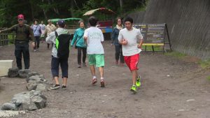 富士登山強歩大会昨年度の様子です
