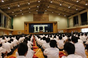 平成31年度生徒会役員立候補者立会演説会が行われました