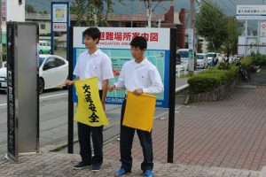 平成30年度通学時マナーアップ運動が行われました