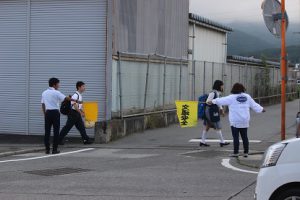 平成30年度通学時マナーアップ運動が行われました