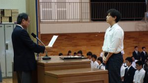 平成30年度前期末納め式が行われました