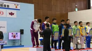 祝　優勝　福井しあわせ元気国体　ウエイトリフティング競技少年男子85kg級 持田慶貴くん