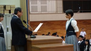 平成30年度前期末納め式が行われました