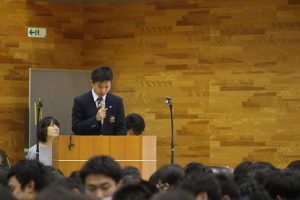 平成30年度後期生徒総会が行われました