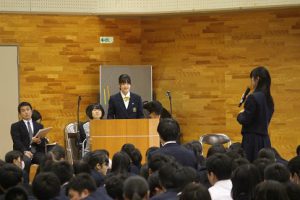 平成30年度後期生徒総会が行われました