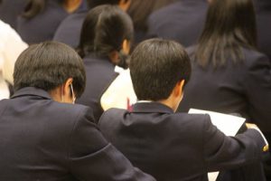 2学年修学旅行結団式が行われました