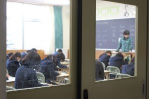後期第1回定期試験1日目が始まりました（1･2年生）