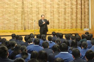 大学入試センター試験激励会が行われました　