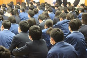 大学入試センター試験激励会が行われました　