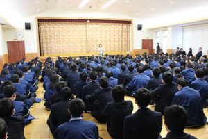 大学入試センター試験激励会が行われました　