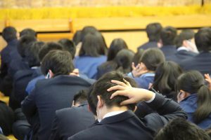 大学入試センター試験激励会が行われました　