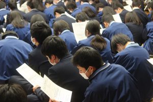 大学入試センター試験激励会が行われました　