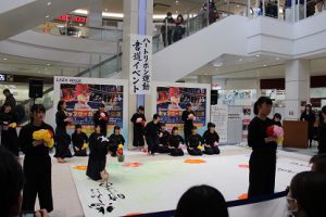ハートリボン運動 書道イベントに参加しました（書道部）