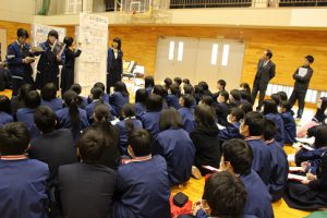 平成30年度2学年総合的な学習の時間「富士山学」研究発表会が行われました