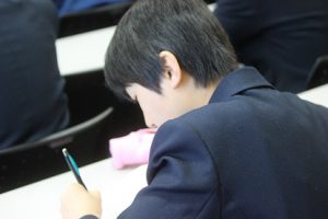 平成30年度 第12回 1学年オープンスタディー（卒業生の話）が行われました