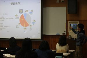 平成30年度 第12回 1学年オープンスタディー（理数科卒業生卒論発表会）が行われました