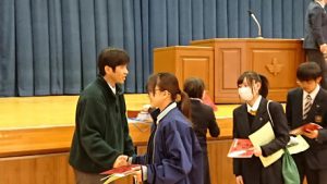 平成30年度の終わりに（2学年表彰）