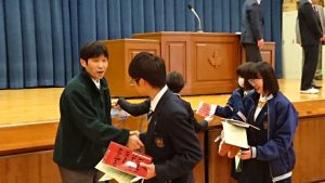 平成30年度の終わりに（2学年表彰）