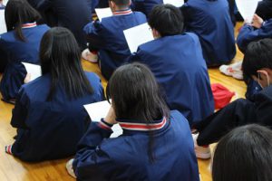 平成31年度2学年合同ＬＨＲが行われました