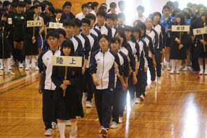 第71回山梨県高等学校総合体育大会壮行会が行われました