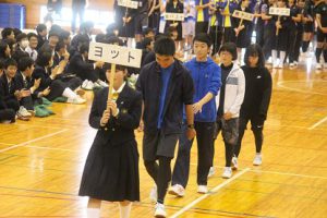 第71回山梨県高等学校総合体育大会壮行会が行われました