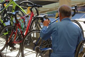 自転車点検が行われました