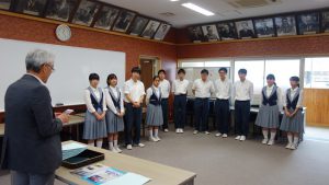 学校林整備事業 同窓会表彰が行われました