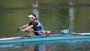 祝　優勝 関東高校体育大会　ボート部　清水彩夏さん